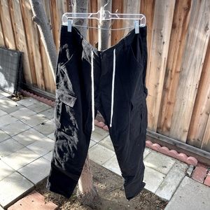 Black cargo pants size 36